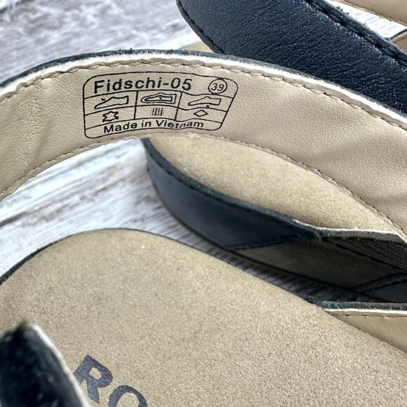 Romika Fidschi-5 Adjustable Sandal Womens EU 39 US 8-8.5 Blue Silver Gold ($135) - Picture 7 of 15